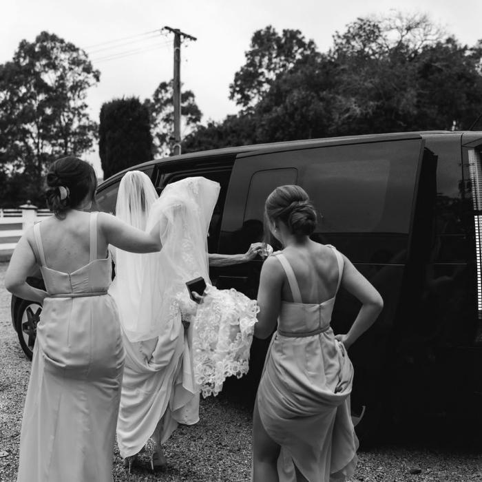 Wedding transfer vehicle, hunter valley